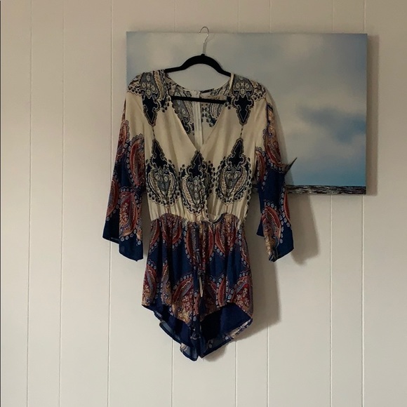 REVERSE Bohemian Romper - Picture 1 of 3